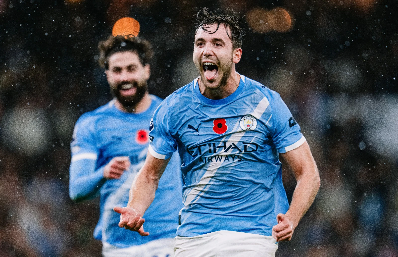 Nico Gonzalez after his goal against Liverpool - Premier League 2025-26