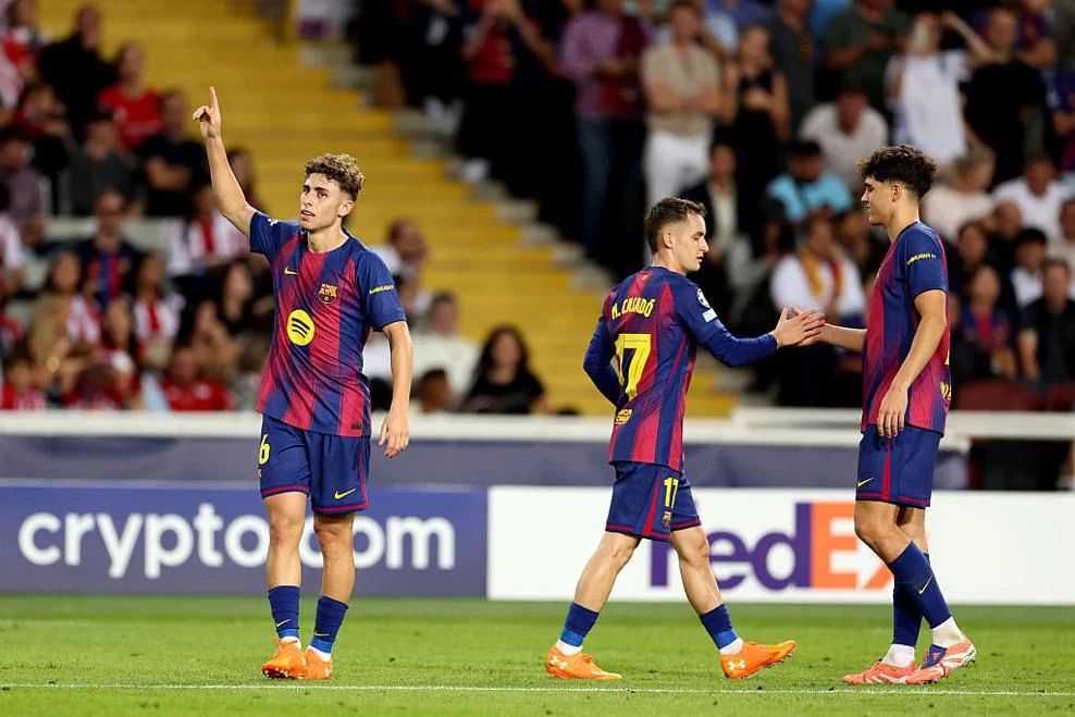 FC Barcelona vs Olympiacos, UEFA Champions League 2025-26 match: Fermin's hat-trick help Barcelona thrash Olympiacos by 6-1 | sportzpoint.com