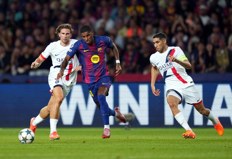 Marcus Rashford - Barcelona vs PSG LIVE